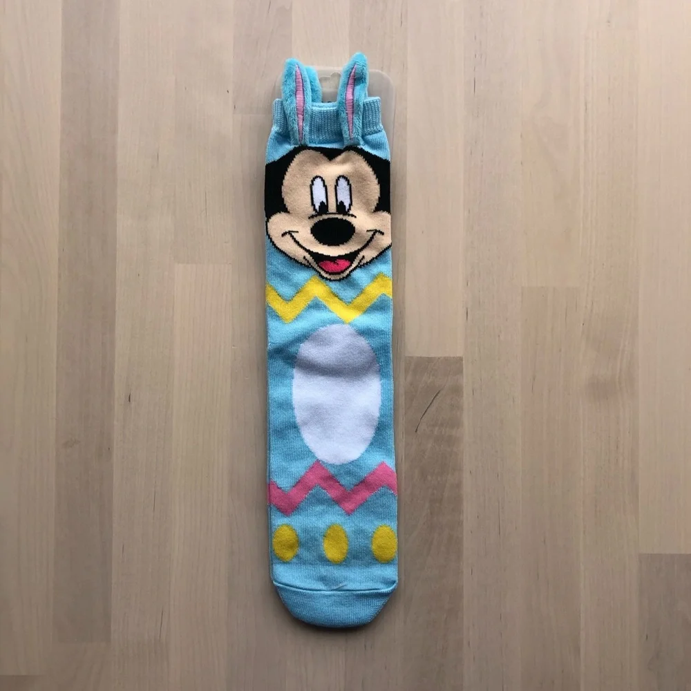 Disney Parks Mickey Mouse Easter Bunny Socks